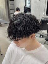 ブルニール 中崎町(BLEUNIR) 波巻きパーマ 波巻きスパイラル メンズパーマ マッシュ