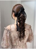 横浜駅/ヘアセット/ヘアメ/ヘアアレンジ/お呼ばれ/編みおろし