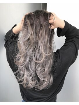 アライブ ハラジュク(ALIVE harajuku) シースルーカラーシルバーグラデーション