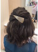 ゆるふあハーフアップ