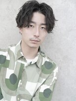 ジョエミバイアンアミ(joemi by Un ami)&nbsp;(joemi 新宿)センターパート 波打ちパーマ メンズマッシュ　近江