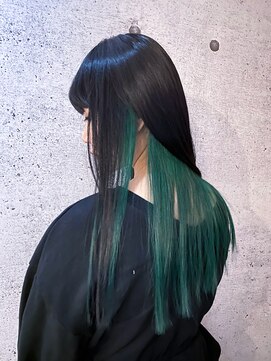 ブロッサム 北浦和店 インナーカラー×グリーン♪