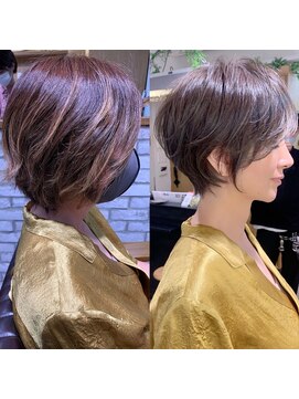 バンプ ギンザ(BUMP GINZA) くびれショート/マロンブラウン/大人ショートボブ