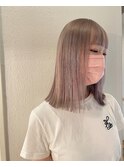 #ブリーチカラー #ホワイトピンク #ホワイトカラー