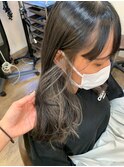 【bel.高野】グレージュカラー/シルキーベージュ/斜めバング