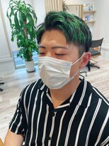 ロエネ(LOENE)&nbsp;【ルイstyle】グリーンのハイライトでオシャレ度UP！