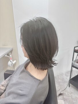 アイディール 心斎橋店(:ideal) 30代40代大人可愛い小顔ショート丸みボブウルフカット