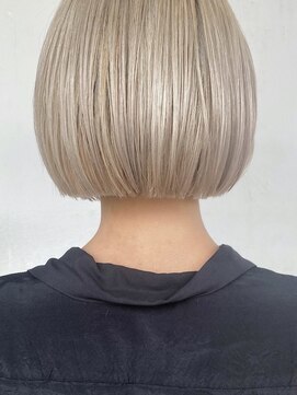 シュプール(SPUR) 切りっぱなしボブハイライトミルクティーベージュ
