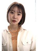 大人可愛い小顔前下がりボブ×ナチュラルボブ×ミニボブ