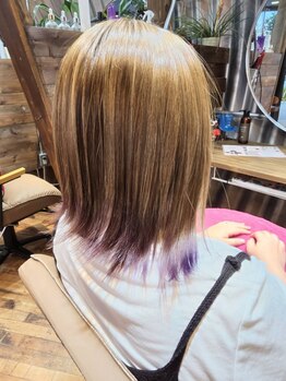 バオバブ(BAOBAB)の写真/【HPB AWARD 2025 BEST SALON注目サロン選出】好きなカラーを叶え、頭皮の悩みに髪質改善&縮毛矯正で美髪に