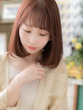 カバーヘアアンドスパ ブリス 浦和(COVER HAIR&SPA bliss) ★ミルクティーピンクヘアー艶髪Aラインボブディ20代30代★10