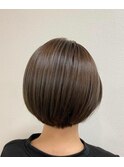 メッシュカラー白髪ぼかし小顔クールショート