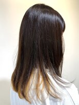 アズール 草加(azule)&nbsp;インナーカラー　オレンジ×ダークブラウン