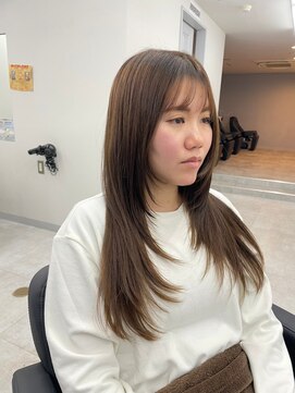 エル 新小岩(elu) 美髪/ワイドバング/レイヤーカット/くすみベージュ/新小岩駅