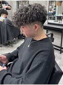 ツイストスパイラルパーマメッシュマッシュバロックパーマ眉毛