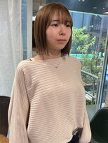 ヘアーアンドメイク ビス(HAIR&MAKE bis) ブリーチなしダブルカラー/くすみベージュ【黒田あさみ】