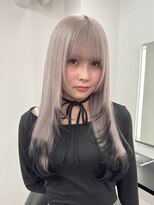 エゴ 池袋(EGO)&nbsp;レイヤーカット/デザインカラー/ナチュラルホワイト