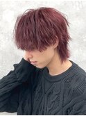 スペインカールスパイキーショートブルーブラックフェザーパーマ