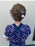 お祭りヘア