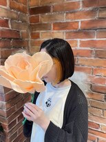 ヘアメイク エンデュー(hair make EnDeux) オレンジインナーボブ
