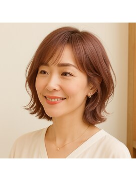 スープレックス ヘアーデザイン(SOUPREX HAIR DESIGN) 柔らかピンクブラウン 20代 30代 40代 50代 60代