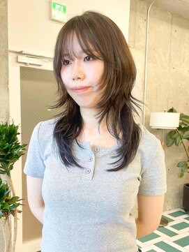 ノエ(noe) 黒髪カタログ/クラゲヘアー/オリーブグレー/栄r47