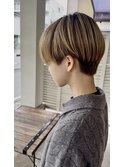 #ゆかのお客さま　簡単おしゃれに＊ハイトーン刈り上げショート