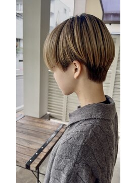 リリー(Lily) #ゆかのお客さま　簡単おしゃれに＊ハイトーン刈り上げショート