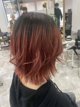 リタッチを活かしたグラデーションカラー