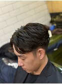 MEN’S HAIR/サーフカール/刈り上げセンターパート/人形町