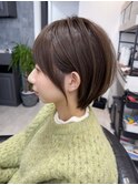 ゆったりとした丸みのショート