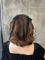 エイミー 伏見店(aemii) ボブのふわふわハーフツイン