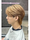 ミルクティーベージュ/オイル仕上げ/センターパート/大阪/梅田