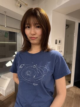 カシェル トウキョウ(Cashel Tokyo) 【sota】大人可愛いを引き出す×くびれミディアムウルフスタイル