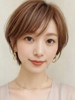 ウィールール 手稲店(WE RULE) 艶感ショートボブ前髪あり小顔くびれヘアグレージュ