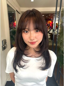 ダブル アンダーバー サロン(W_SALON) 【W_SALON 河原町】暗めブラウン×レイヤー