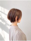 20代30代40代50代髪質改善ミルクブラウンナチュラルショート