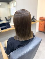 ブランチ シカ(branch.cica) 【艶感】透明感ミントカーキー×切りっぱなしボブ
