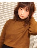 テラコッタカラー ボブヘア