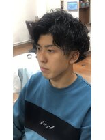 ビューティーボーイ ヤマグチ(BEAUTY BOY Yamaguchi)&nbsp;ランダムパーマ×黒髪マッシュ