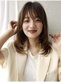 【eL 横浜】顔まわりレイヤー 小顔カット セミディ (大島)