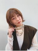 ブランジュ外ハネミディアムボブ