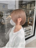 20代30代40代前下がりストレート大人ボブリップライン