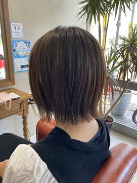 ヘアー クラージュ(hair courage) 外ハネショートボブ