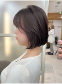 【修】20代30代40代◎透明感カラー×韓国切りぱなしボブ