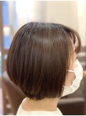 ショコラアッシュ/30代40代50代/ショート/ヘルシースタイル