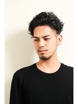 レンゲン(LENGEN) 束感刈り上げビジネス七三ツーブロックアップバング１０４７