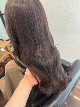 シャンドゥール 栄店(CHANDEUR) ビターブラウン巻き髪ロングストレートサラツヤ髪