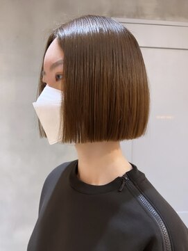 ロンド エスポワール 錦糸町(Lond espoir) 〇グレージュカラーデザインカラーシルキーベージュきりっぱボブ