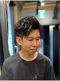 【銀座理容室】カジュアルパーマスタイル